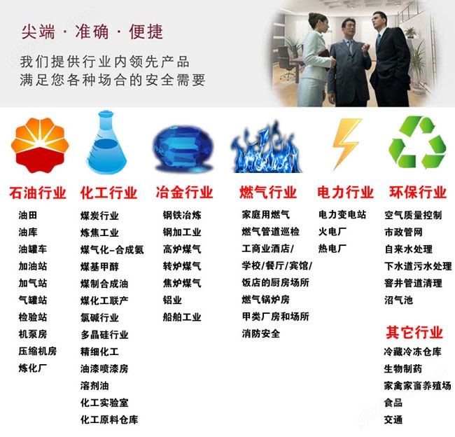 可燃有害气体报警器在多种行业应用