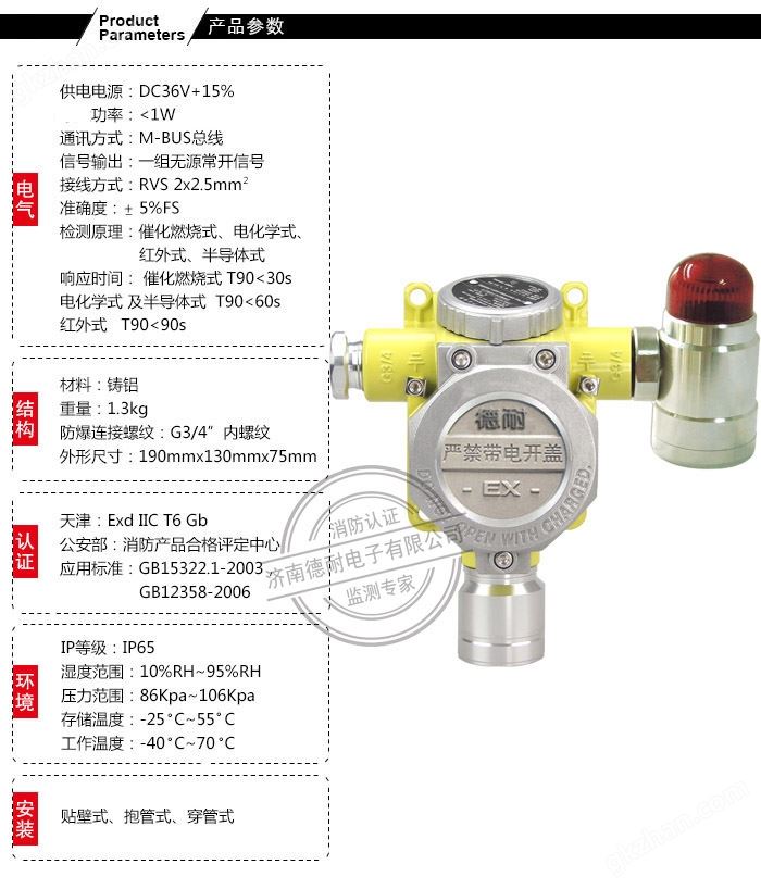 RBT-6000-ZLGMS型气体探测器