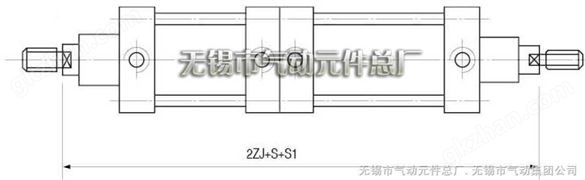 QGSH系列双缸气缸 无锡市气动元件总厂