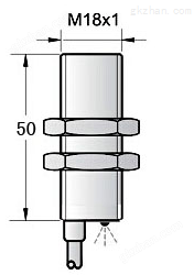 漫反射激光光电传感器M18尺寸图