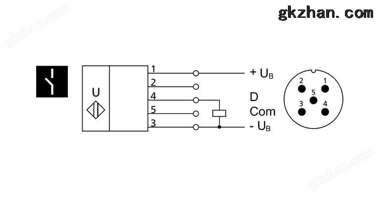 超声波传感器MIC+25系列-带数显系列接线图