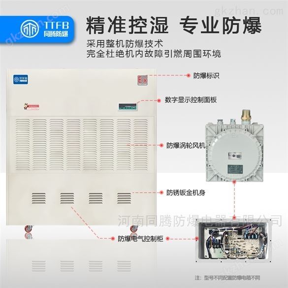 配电房防爆除湿机同腾电站工业除湿器