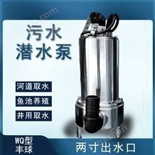 WQ-0.55B--220VWQ型度假屋排水设备 清污两用 不锈钢潜水泵