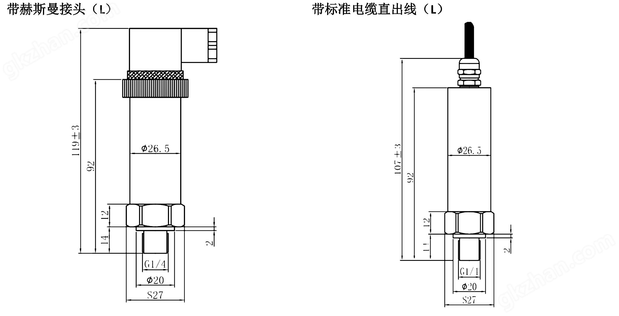 PTL405尺寸图