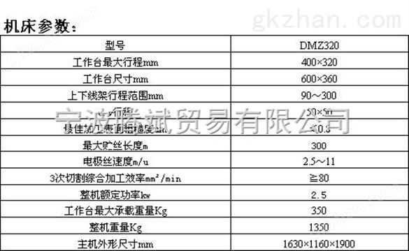 DMZ系列中走丝线切割机床