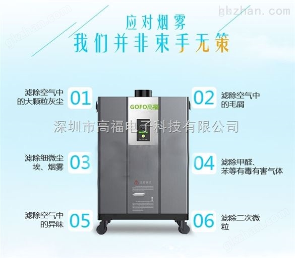 北京激光烟雾净化设备功率400W