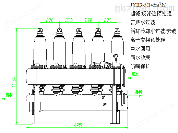 3英寸叠片式（盘式）过滤器（海水）