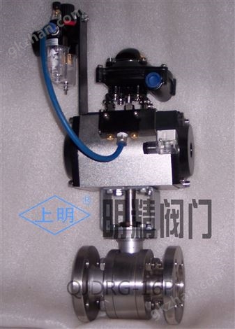 QJDRG不锈钢精小型气动高压法兰O型球阀