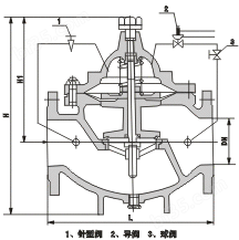 800X 压差旁通阀结构图