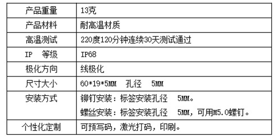 rfid抗金属标签