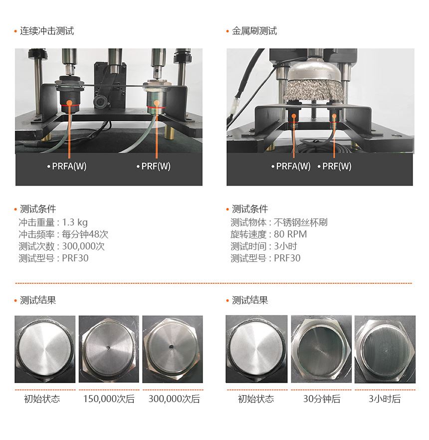 Constant Impact Test, Wire Brush Test