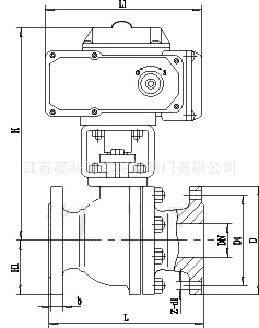 Q941F电动球阀结构图