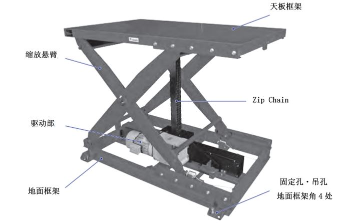 Zip Chain升降台 